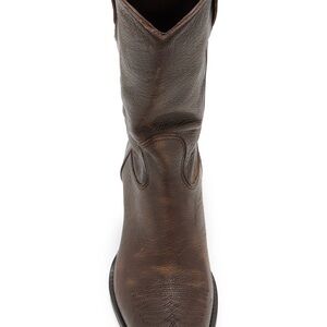 Miu Miu Brown Leather Western Boot